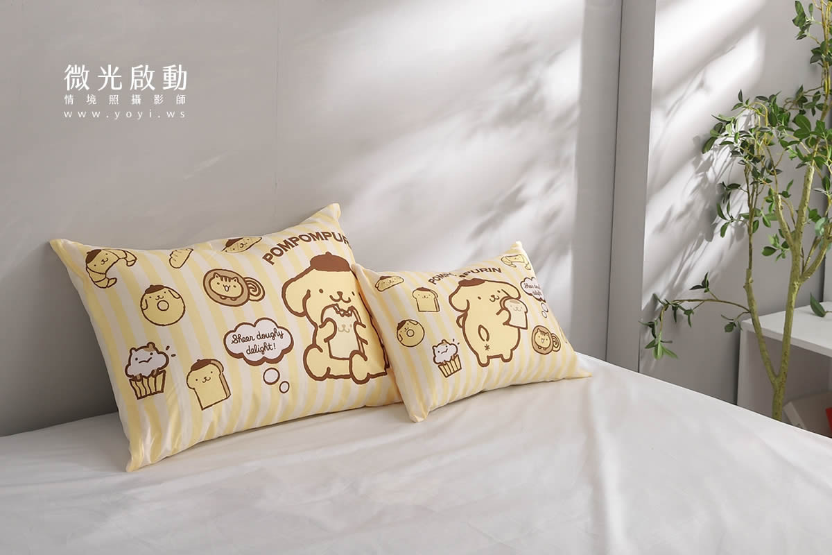 抱枕商品攝影｜童趣插畫風格抱枕木質調情境攝影｜床的嫁紗 53