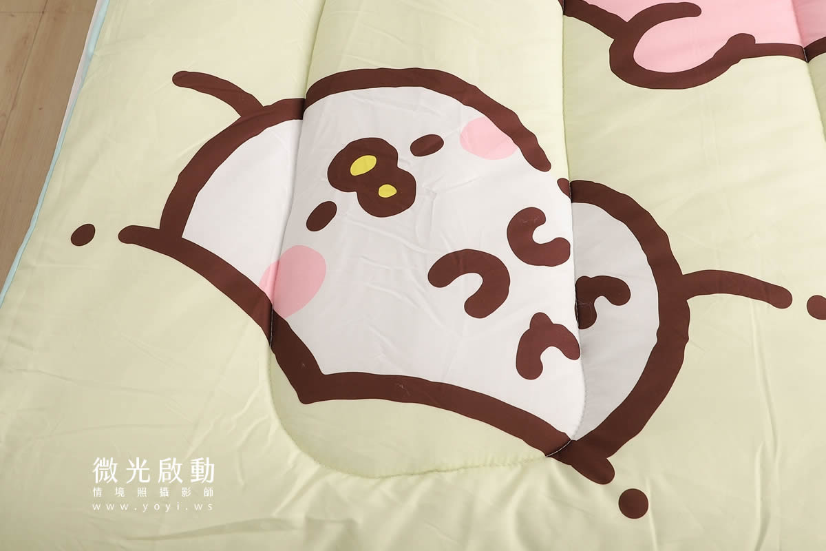卡通聯名寢具攝影｜角落生物圖騰暖暖被情境攝影｜床的嫁紗 35