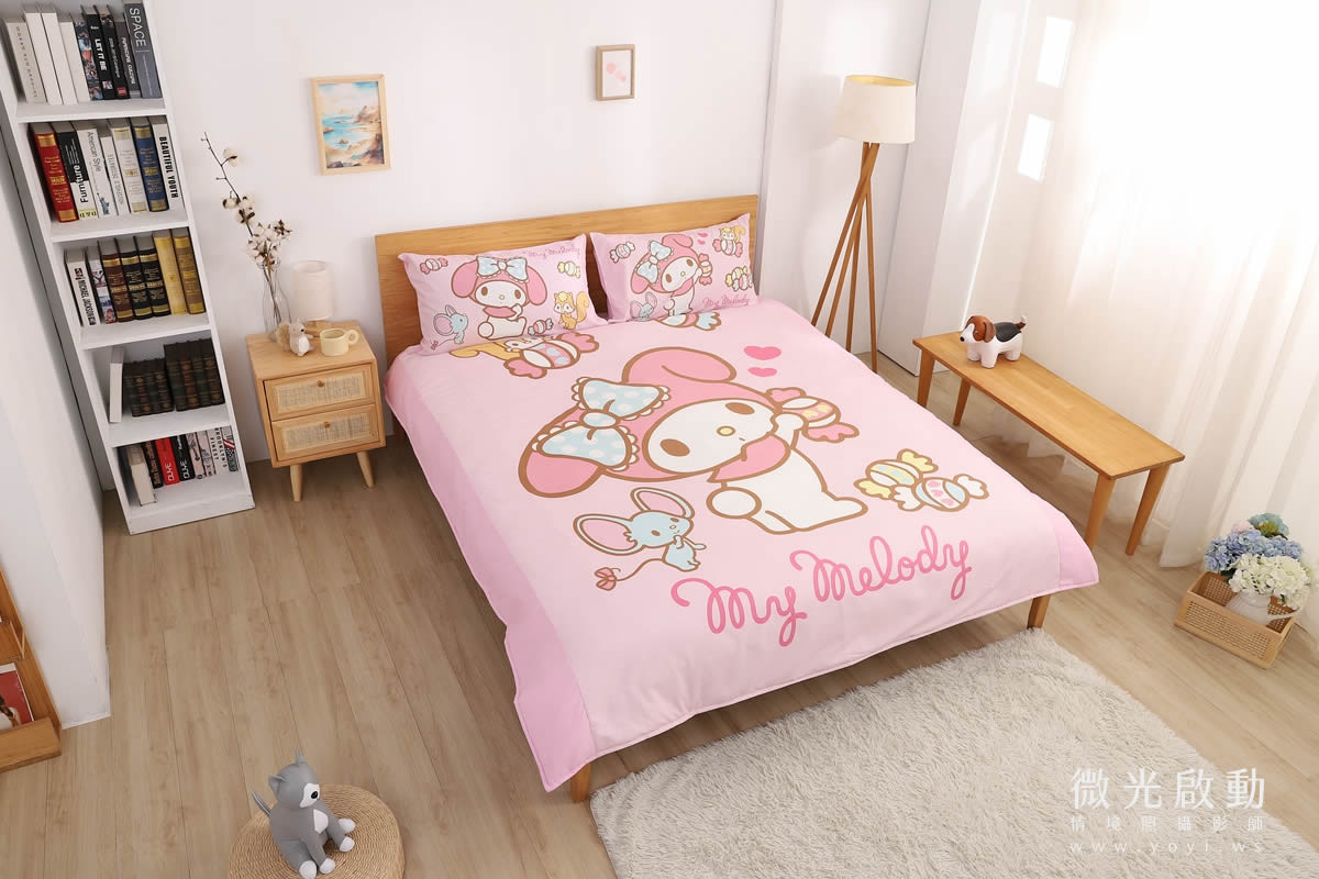 寢具商品攝影｜美樂蒂寢具攝影雙人床包情境攝影｜床的嫁紗 5