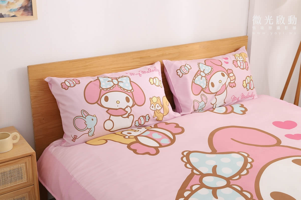 寢具商品攝影｜美樂蒂寢具攝影雙人床包情境攝影｜床的嫁紗 7