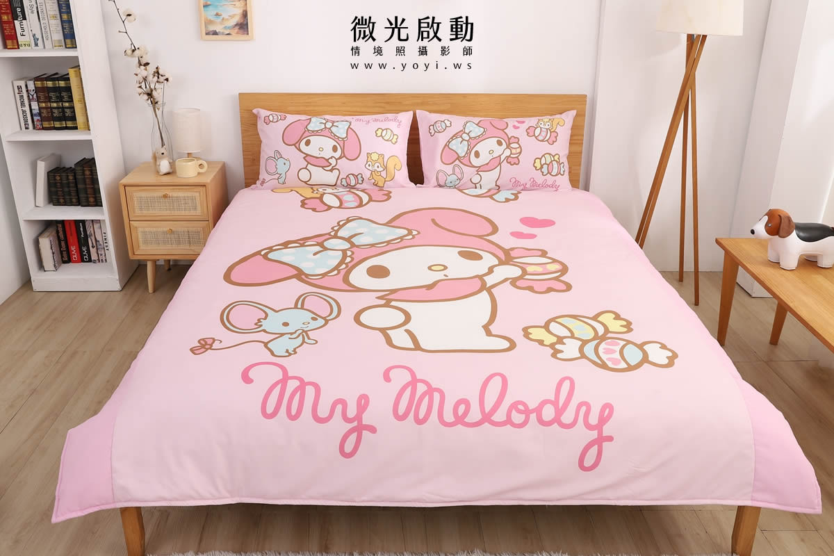 寢具商品攝影｜美樂蒂寢具攝影雙人床包情境攝影｜床的嫁紗 11