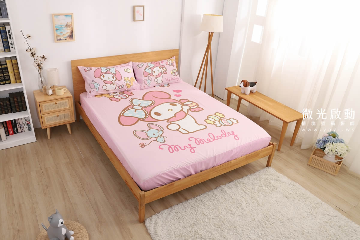 寢具商品攝影｜美樂蒂寢具攝影雙人床包情境攝影｜床的嫁紗 19