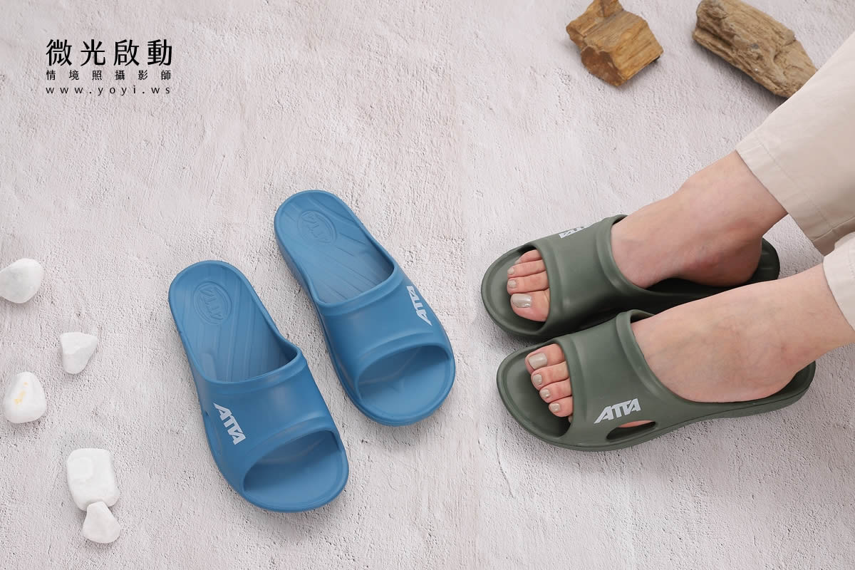 服飾配件商品攝影｜多色系居家拖鞋與包包生活感情境攝影｜太松鞋業 23