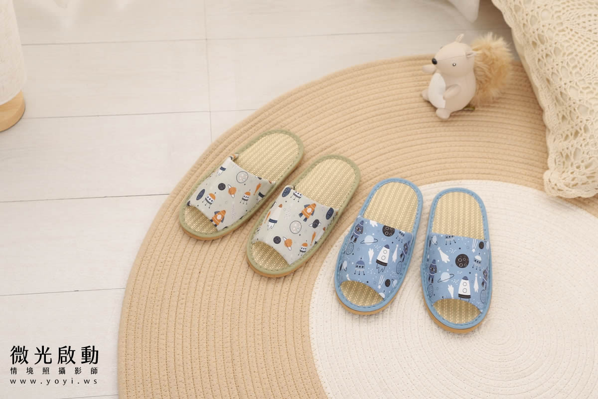 服飾配件商品攝影｜多色系居家拖鞋與包包生活感情境攝影｜太松鞋業 29