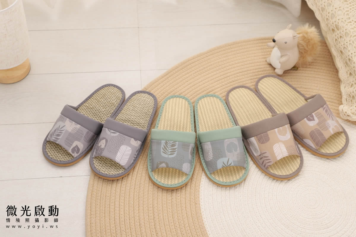服飾配件商品攝影｜多色系居家拖鞋與包包生活感情境攝影｜太松鞋業 53