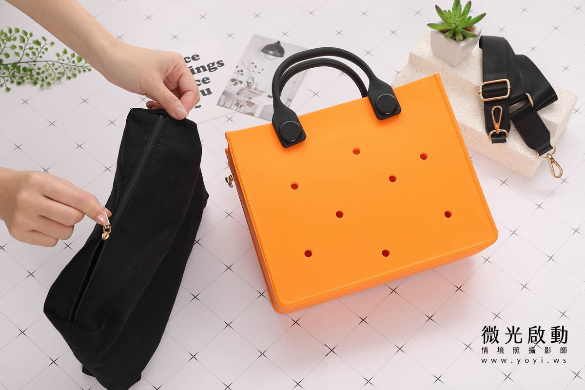 服飾配件商品攝影｜多色系居家拖鞋與包包生活感情境攝影｜太松鞋業 77