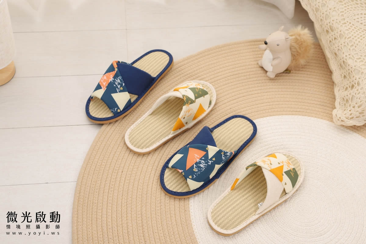 服飾配件商品攝影｜多色系居家拖鞋與包包生活感情境攝影｜太松鞋業 81