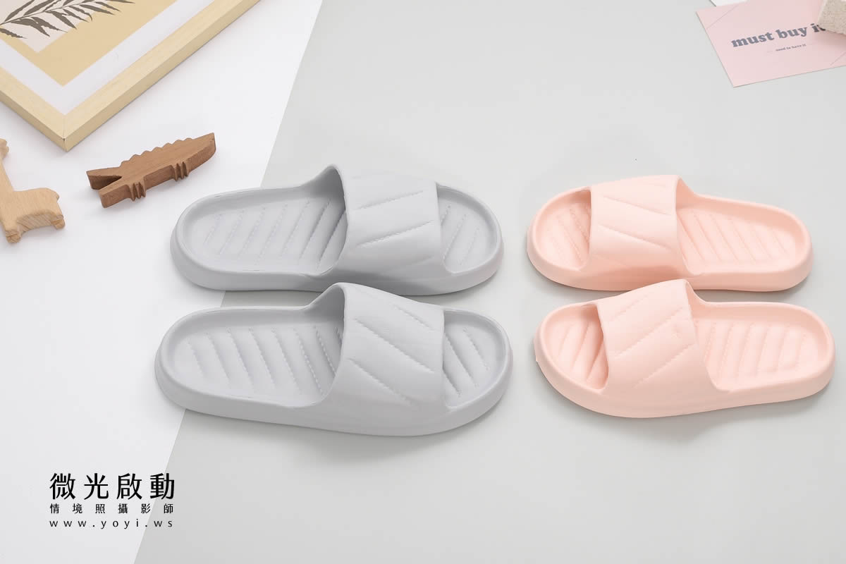 服飾配件商品攝影｜多色系居家拖鞋與包包生活感情境攝影｜太松鞋業 119