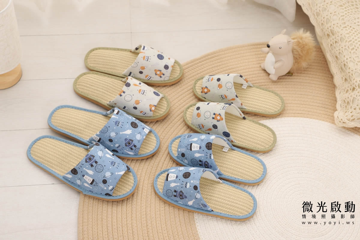 服飾配件商品攝影｜多色系居家拖鞋與包包生活感情境攝影｜太松鞋業 133