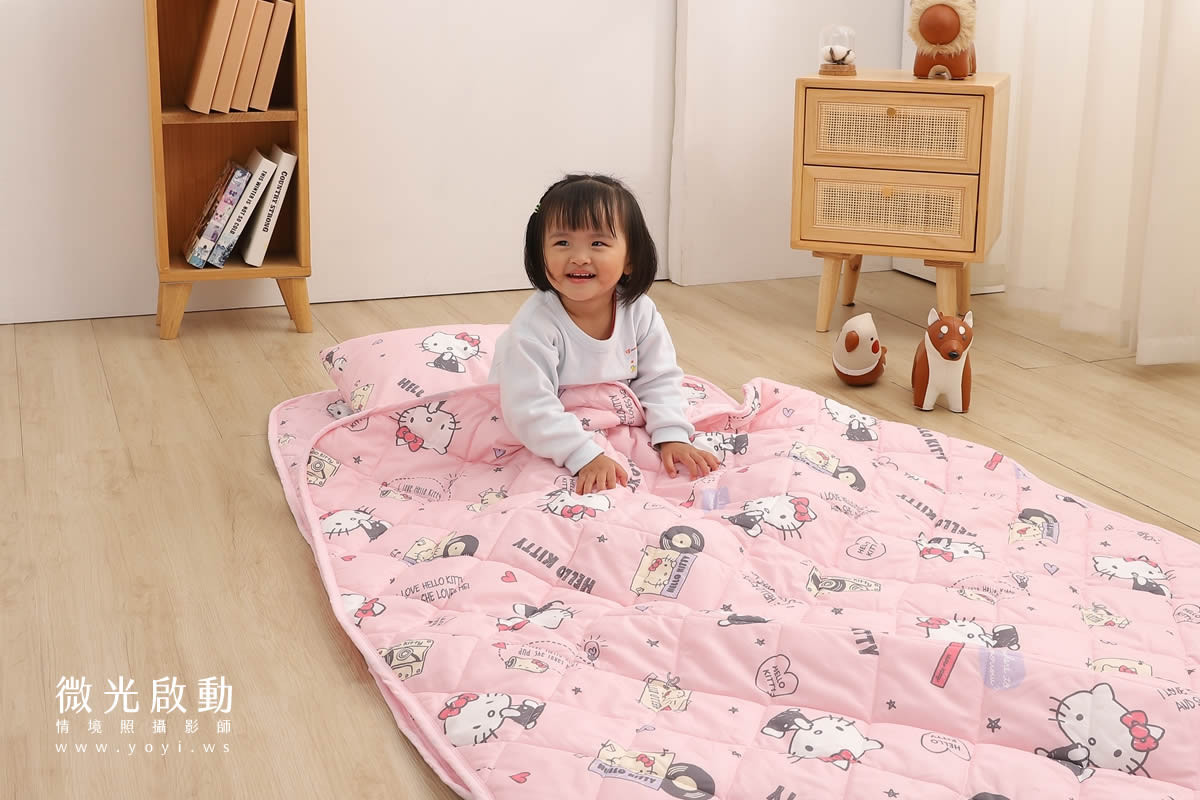 兒童寢具攝影｜庫洛米童趣造型寢具情境攝影｜銘詳 3