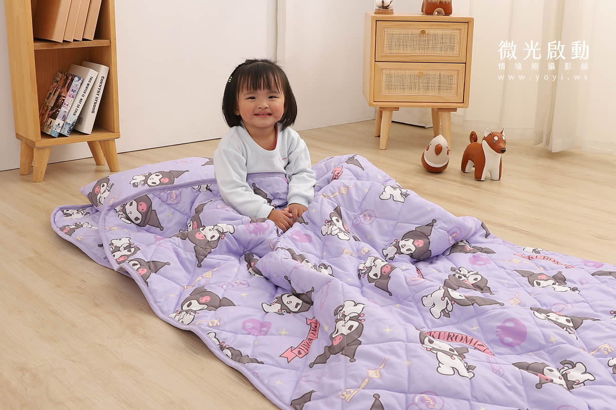 兒童寢具攝影｜庫洛米童趣造型寢具情境攝影｜銘詳 7