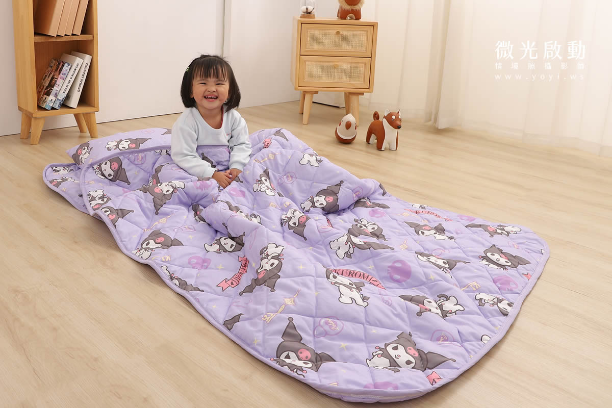 兒童寢具攝影｜庫洛米童趣造型寢具情境攝影｜銘詳 19