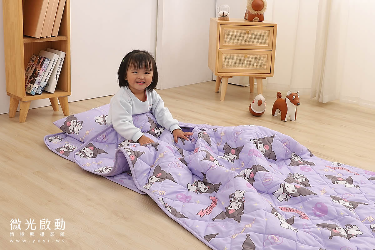 兒童寢具攝影｜庫洛米童趣造型寢具情境攝影｜銘詳 23