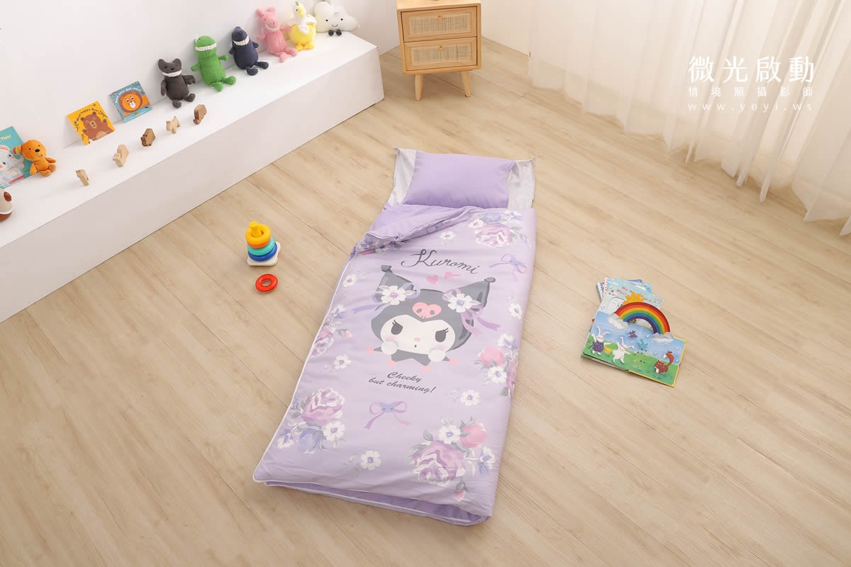 兒童寢具攝影｜庫洛米童趣造型寢具情境攝影｜銘詳 39