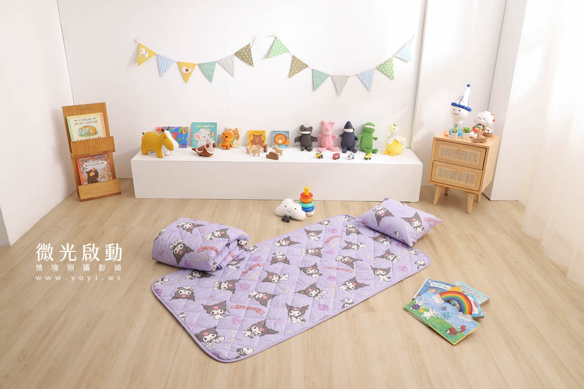 兒童寢具攝影｜庫洛米童趣造型寢具情境攝影｜銘詳 95