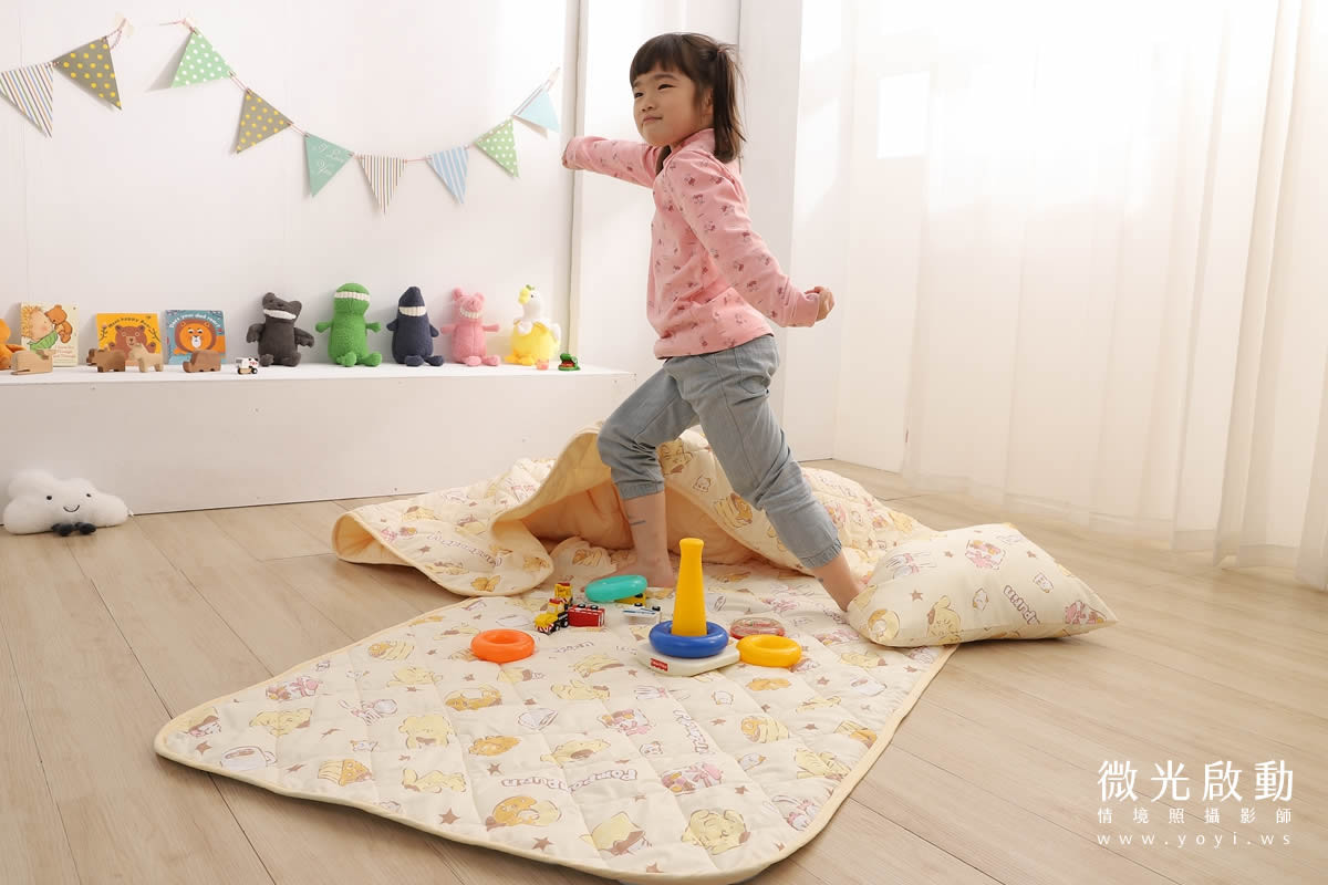 兒童寢具攝影｜庫洛米童趣造型寢具情境攝影｜銘詳 129