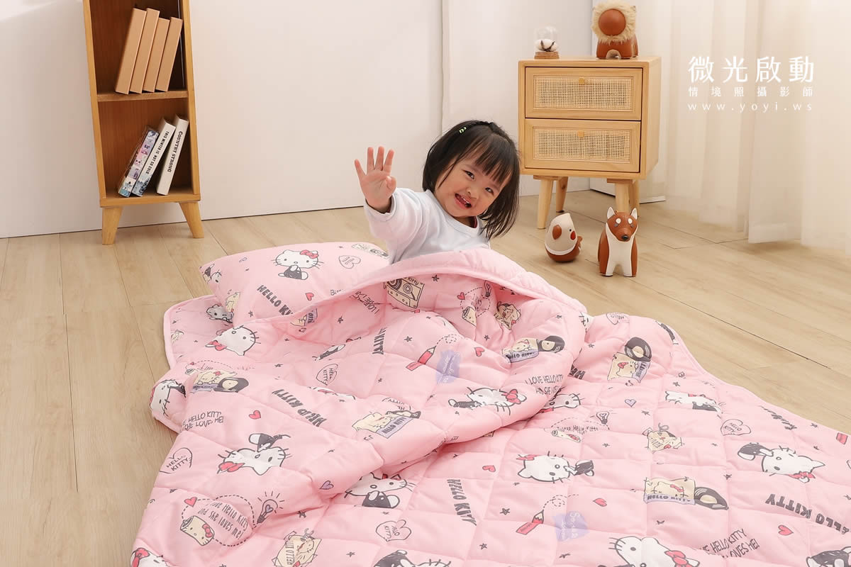 兒童寢具攝影｜庫洛米童趣造型寢具情境攝影｜銘詳 131
