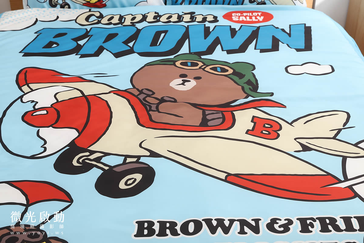 卡通聯名寢具攝影｜角落生物溫暖甜夢雙人床包情境攝影｜銘詳國際有限公司 3