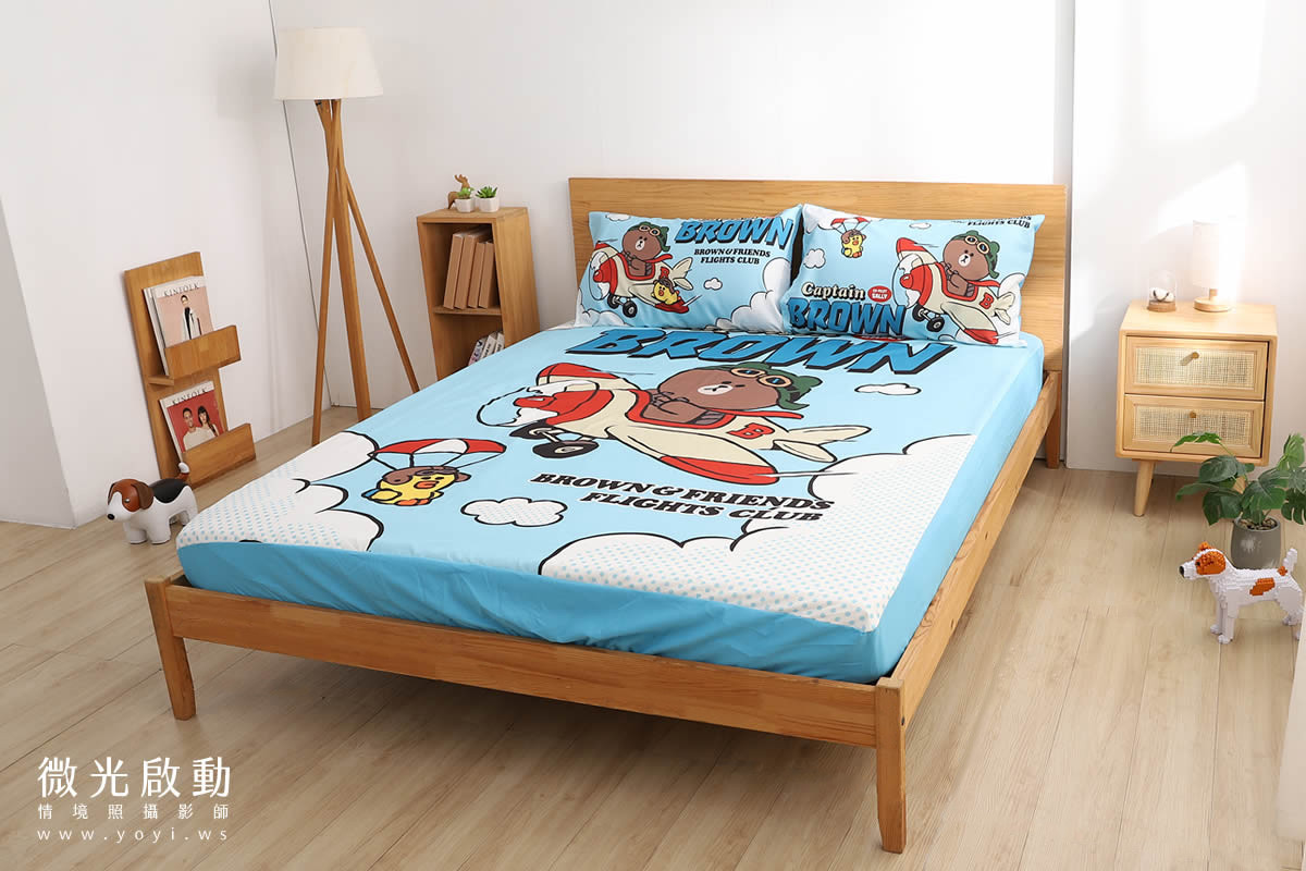 卡通聯名寢具攝影｜角落生物溫暖甜夢雙人床包情境攝影｜銘詳國際有限公司 7