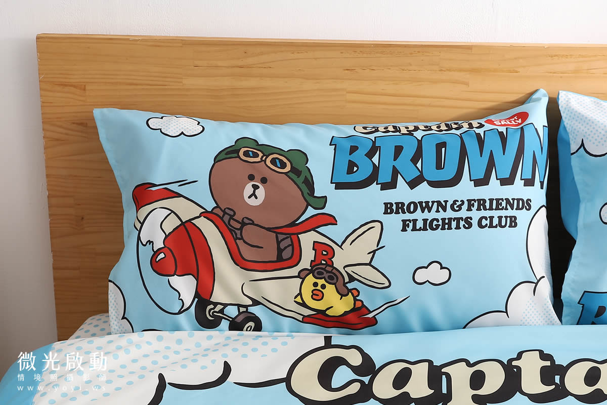 卡通聯名寢具攝影｜角落生物溫暖甜夢雙人床包情境攝影｜銘詳國際有限公司 13