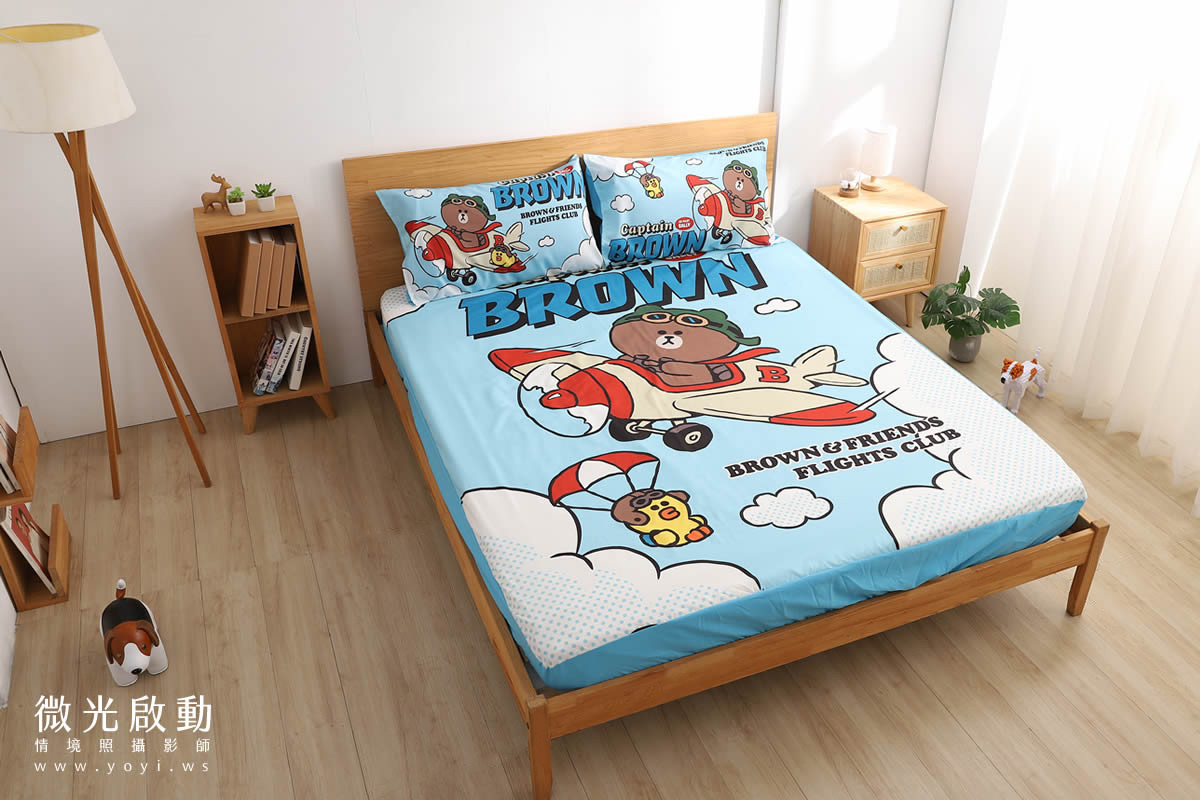 卡通聯名寢具攝影｜角落生物溫暖甜夢雙人床包情境攝影｜銘詳國際有限公司 25