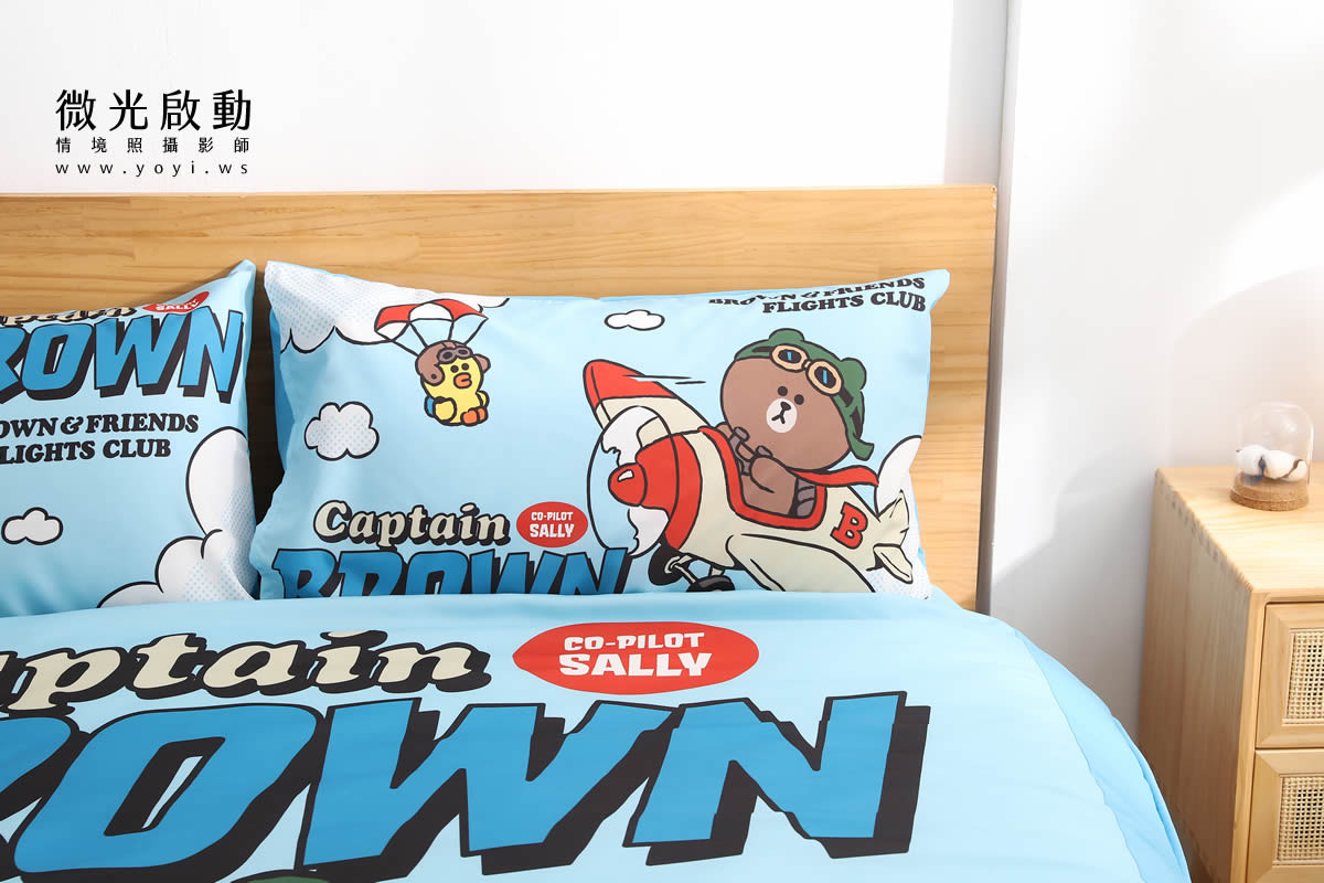 卡通聯名寢具攝影｜角落生物溫暖甜夢雙人床包情境攝影｜銘詳國際有限公司 33