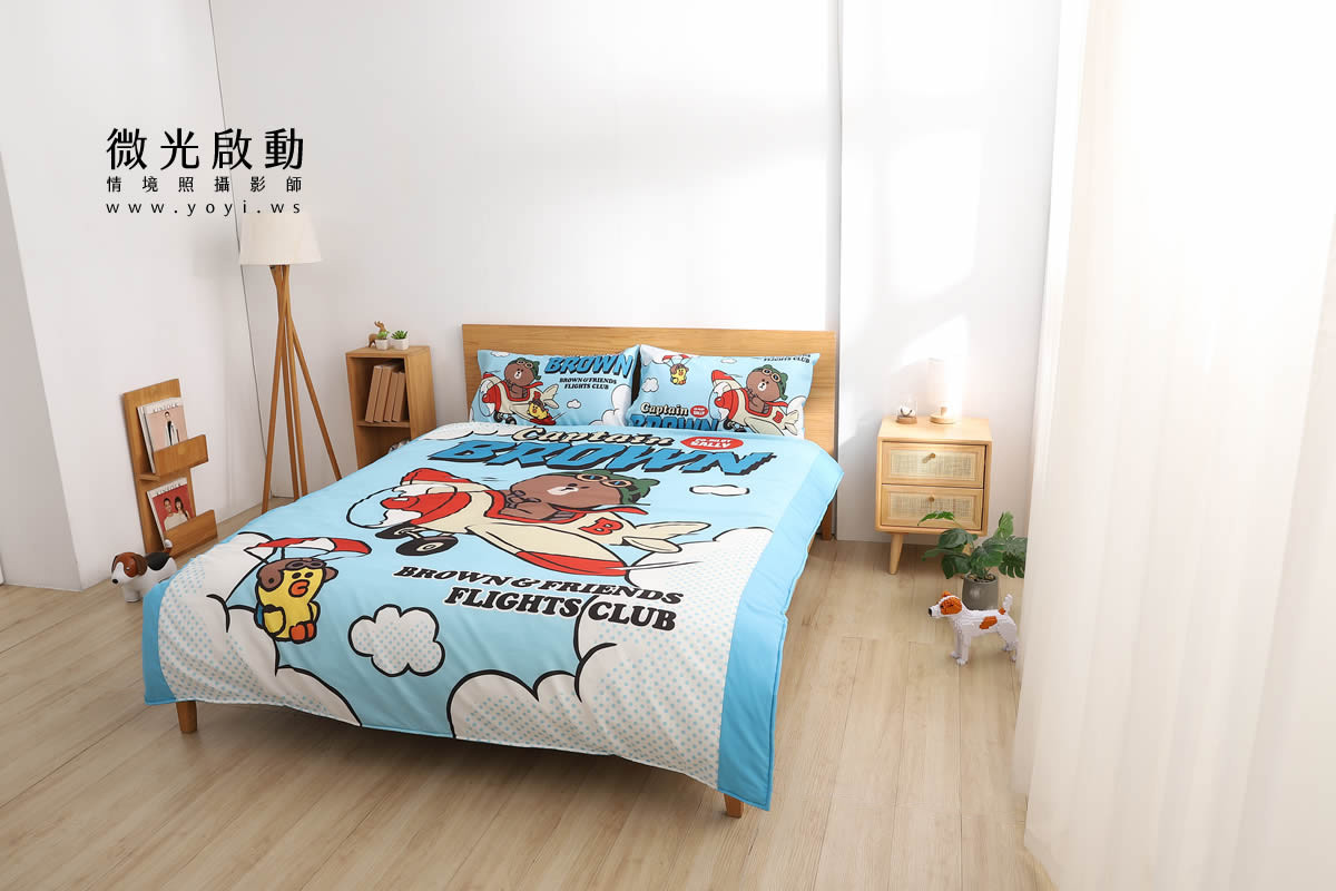 卡通聯名寢具攝影｜角落生物溫暖甜夢雙人床包情境攝影｜銘詳國際有限公司 39