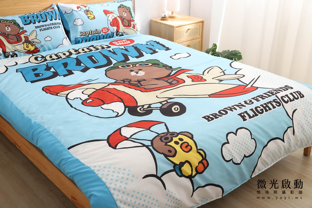 卡通聯名寢具攝影｜角落生物溫暖甜夢雙人床包情境攝影｜銘詳國際有限公司 45