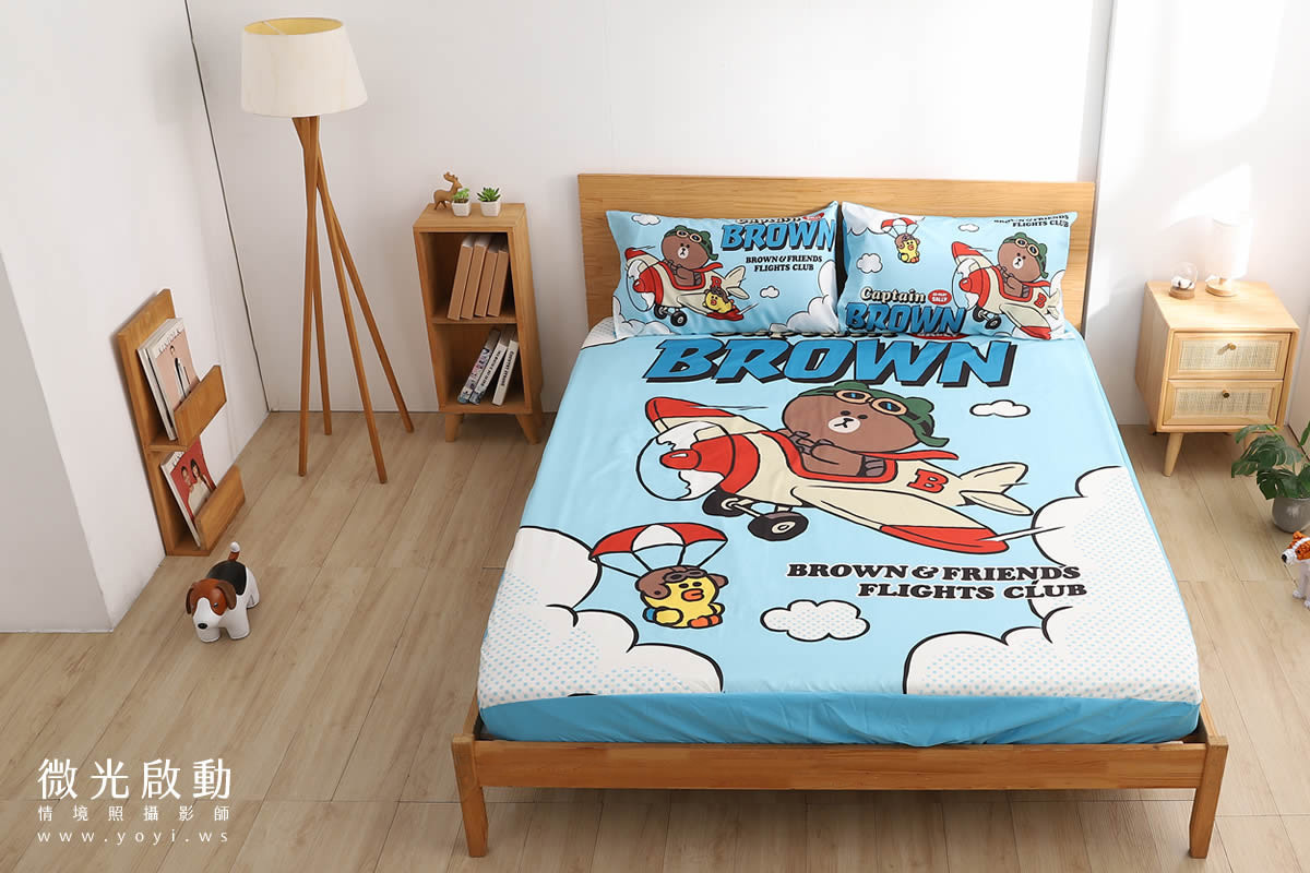 卡通聯名寢具攝影｜角落生物溫暖甜夢雙人床包情境攝影｜銘詳國際有限公司 47