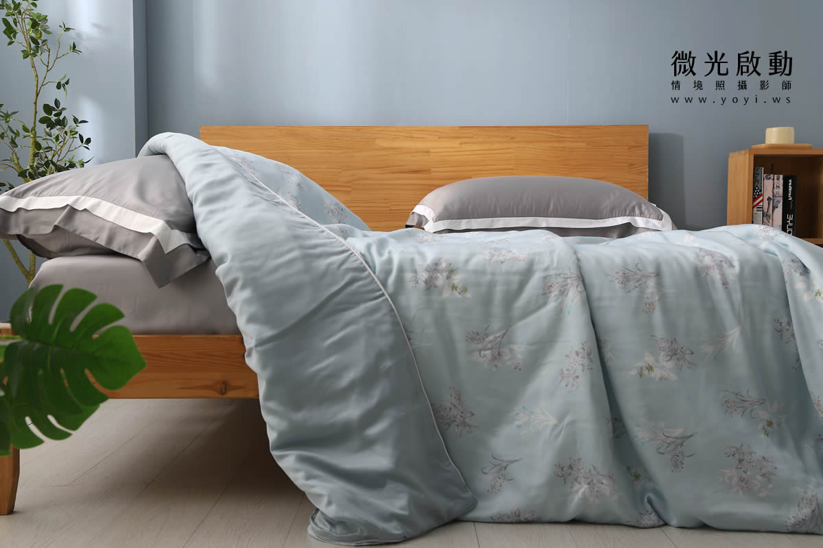 品牌羽絨被攝影｜合隆羽藏粉色輕柔羽絨被模特兒情境攝影｜合隆羽藏 39