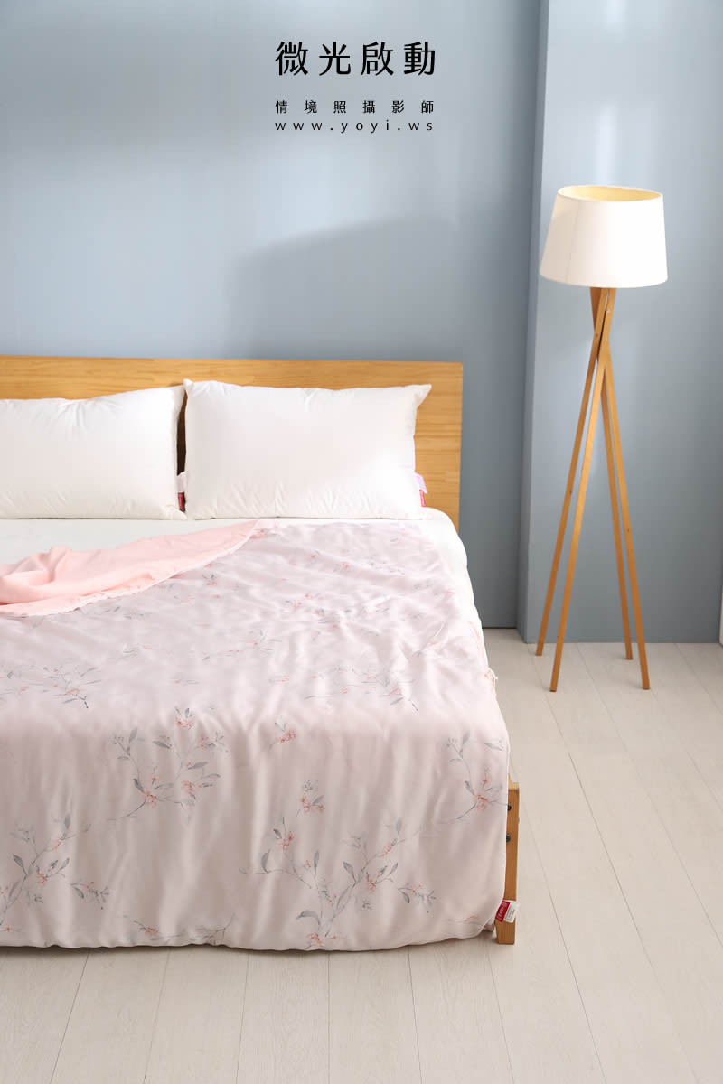 品牌羽絨被攝影｜合隆羽藏粉色輕柔羽絨被模特兒情境攝影｜合隆羽藏 75