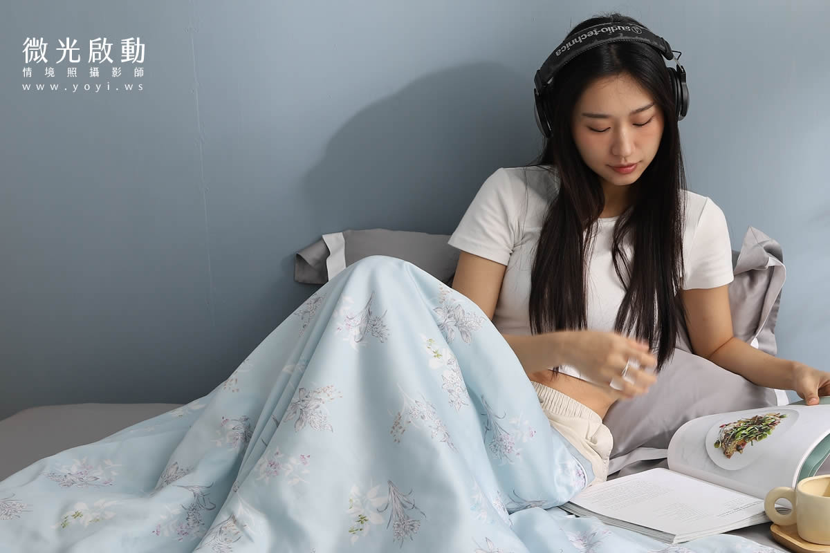 品牌羽絨被攝影｜合隆羽藏粉色輕柔羽絨被模特兒情境攝影｜合隆羽藏 97