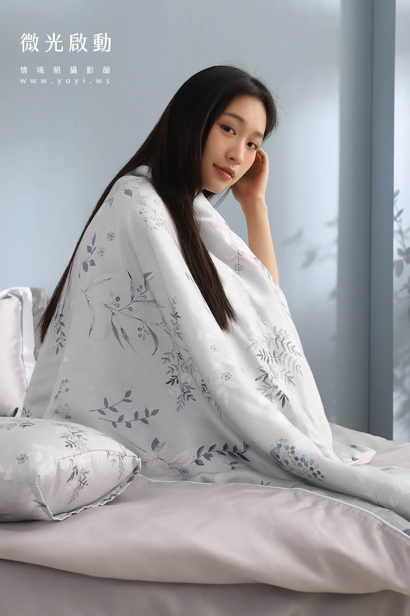 品牌羽絨被攝影｜合隆羽藏粉色輕柔羽絨被模特兒情境攝影｜合隆羽藏 131