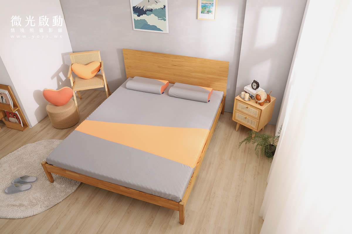 床墊商品攝影｜高支撐機能床墊明亮臥室情境攝影｜恬楉股份有限公司 51