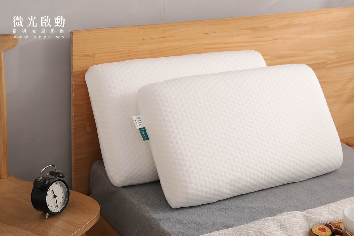 寢具商品攝影｜藍色沉穩圖騰雙人床包組情境攝影｜愛利斯寢具 5