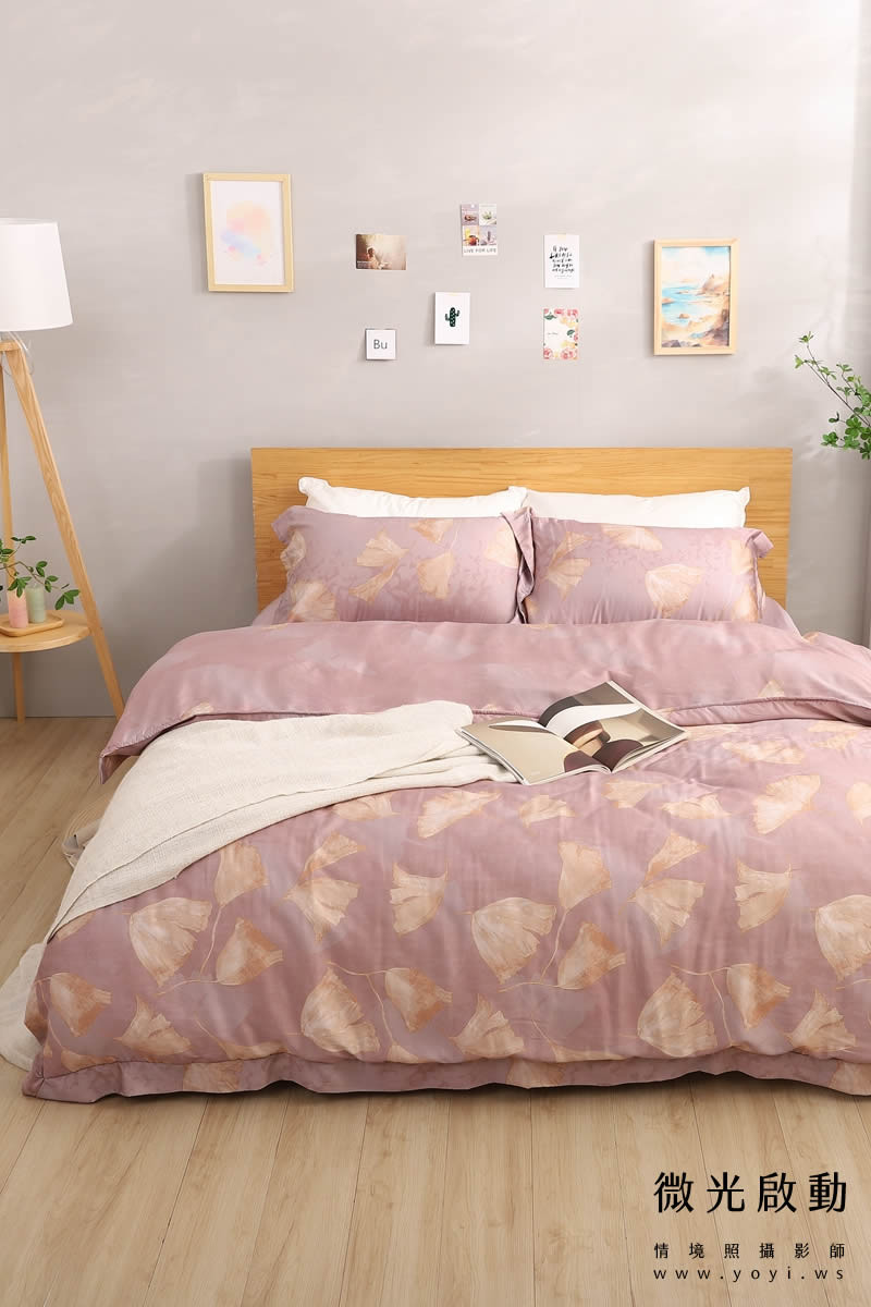 寢具商品攝影｜藍色沉穩圖騰雙人床包組情境攝影｜愛利斯寢具 35