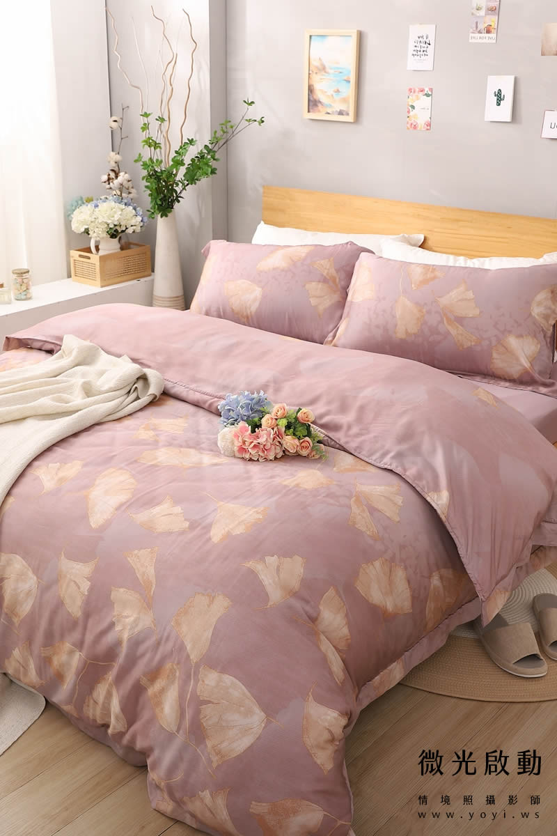 寢具商品攝影｜藍色沉穩圖騰雙人床包組情境攝影｜愛利斯寢具 65