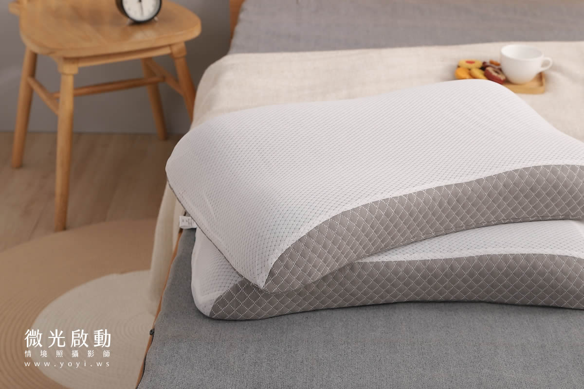寢具商品攝影｜藍色沉穩圖騰雙人床包組情境攝影｜愛利斯寢具 83