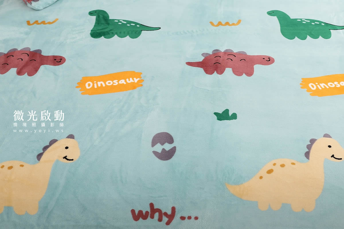 兒童寢具攝影｜童趣圖騰防踢被模特兒熟睡情境攝影｜冠益 25