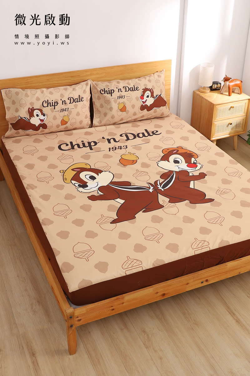 卡通聯名寢具攝影｜美樂蒂粉色童趣雙人床包情境攝影｜銘詳 9