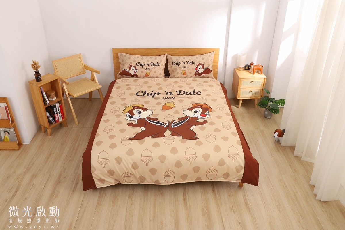卡通聯名寢具攝影｜美樂蒂粉色童趣雙人床包情境攝影｜銘詳 13