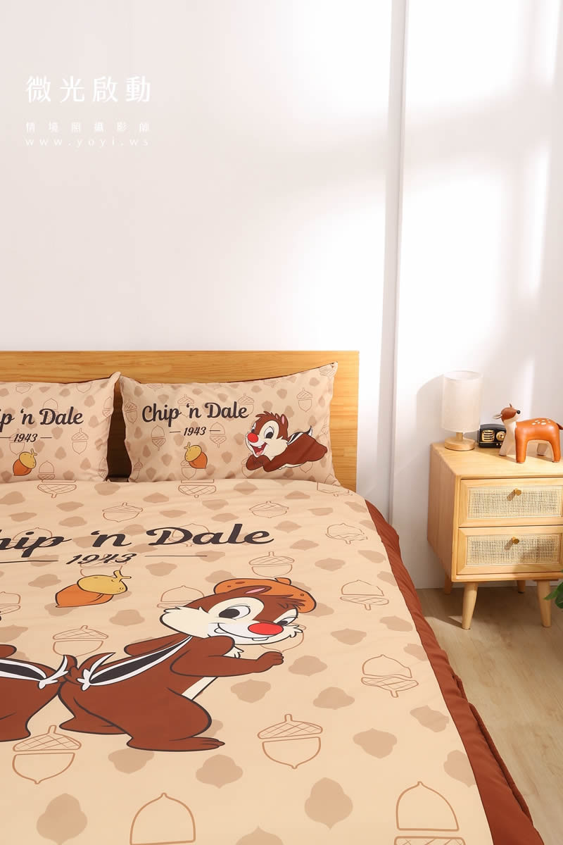 卡通聯名寢具攝影｜美樂蒂粉色童趣雙人床包情境攝影｜銘詳 31