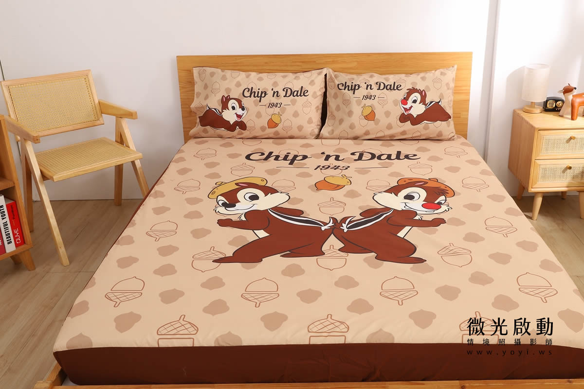 卡通聯名寢具攝影｜美樂蒂粉色童趣雙人床包情境攝影｜銘詳 43
