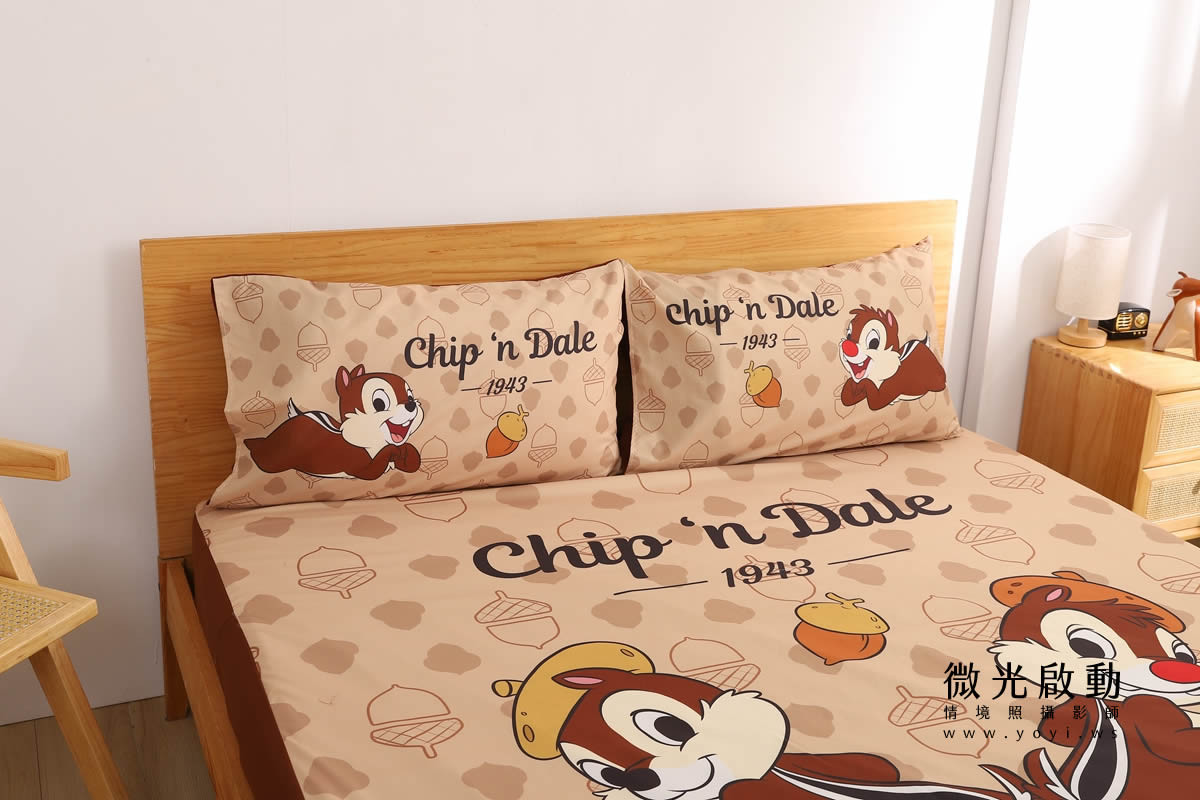 卡通聯名寢具攝影｜美樂蒂粉色童趣雙人床包情境攝影｜銘詳 47