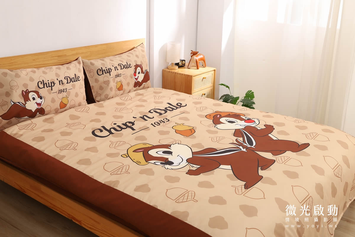卡通聯名寢具攝影｜美樂蒂粉色童趣雙人床包情境攝影｜銘詳 55
