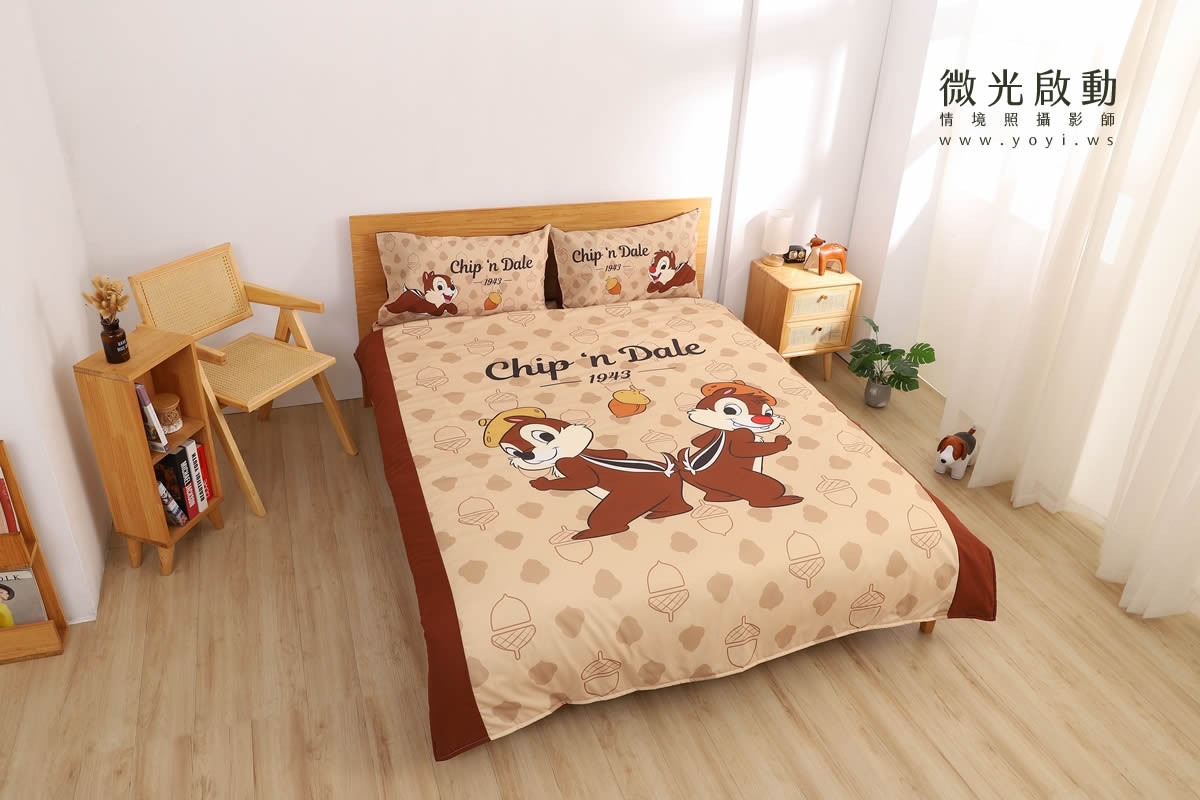 卡通聯名寢具攝影｜美樂蒂粉色童趣雙人床包情境攝影｜銘詳 67