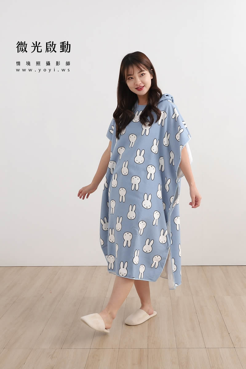 毛巾浴袍商品攝影｜粉色質感浴袍模特兒實穿情境攝影｜星紅織品 35