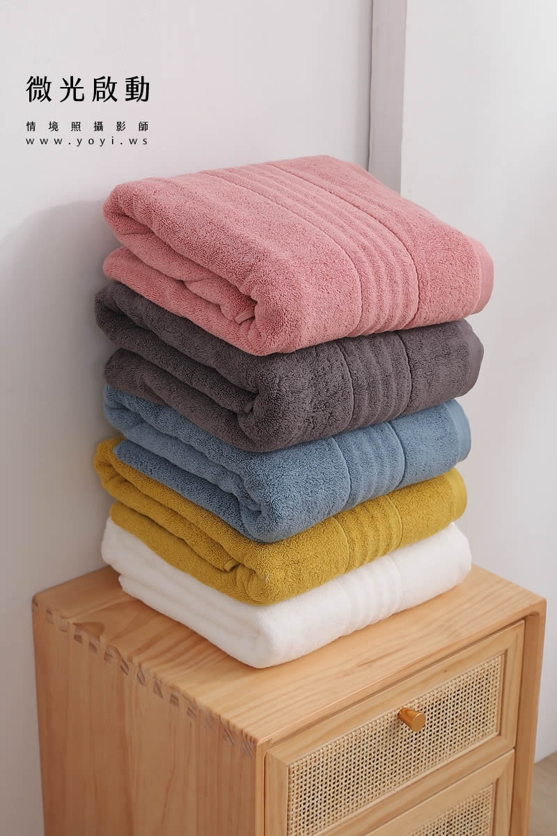 毛巾浴袍商品攝影｜粉色質感浴袍模特兒實穿情境攝影｜星紅織品 61