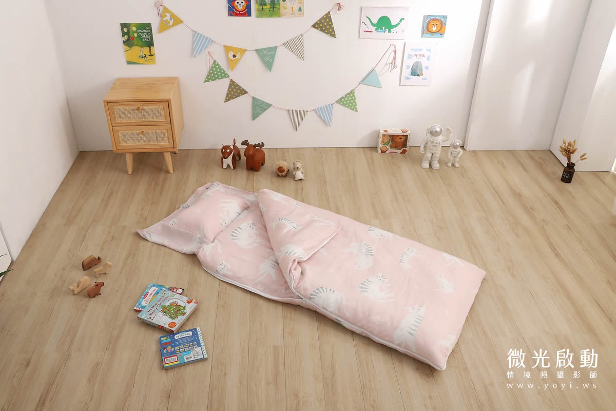 兒童寢具攝影推薦｜幼兒園專用睡墊與寢具組情境攝影｜蒂澄商行 9