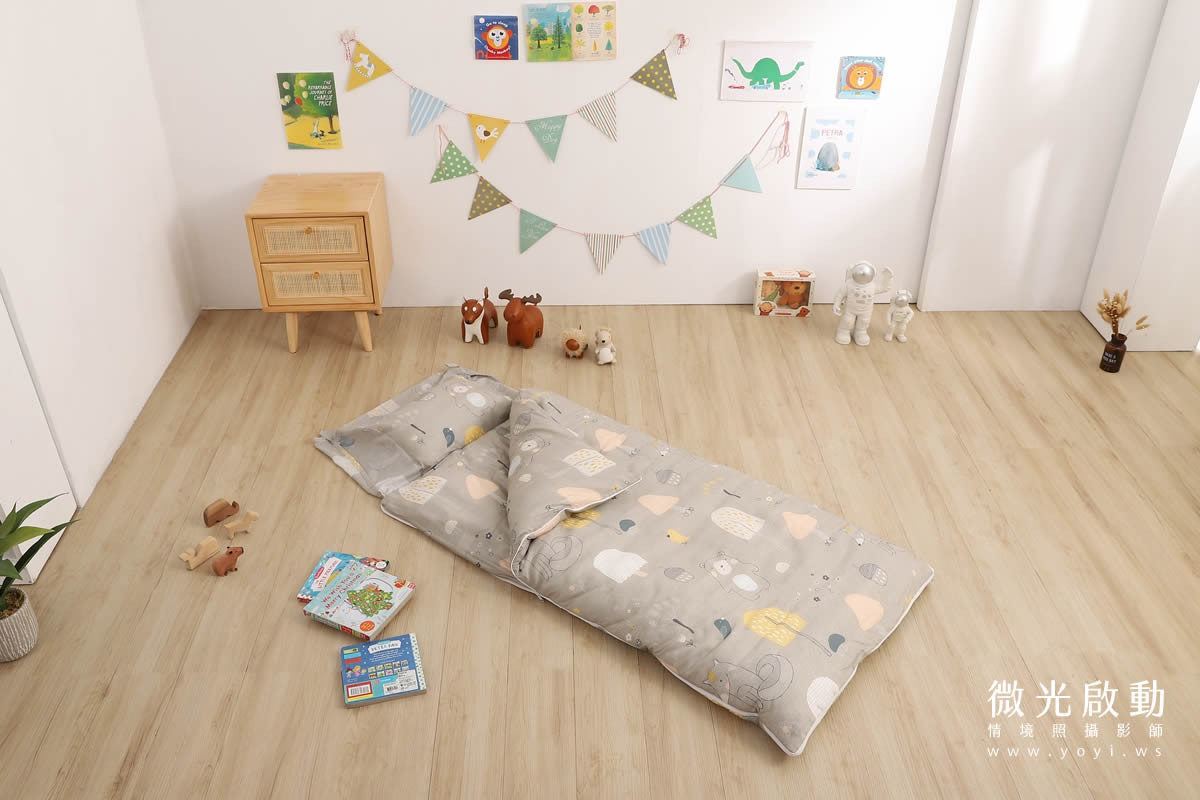 兒童寢具攝影推薦｜幼兒園專用睡墊與寢具組情境攝影｜蒂澄商行 43